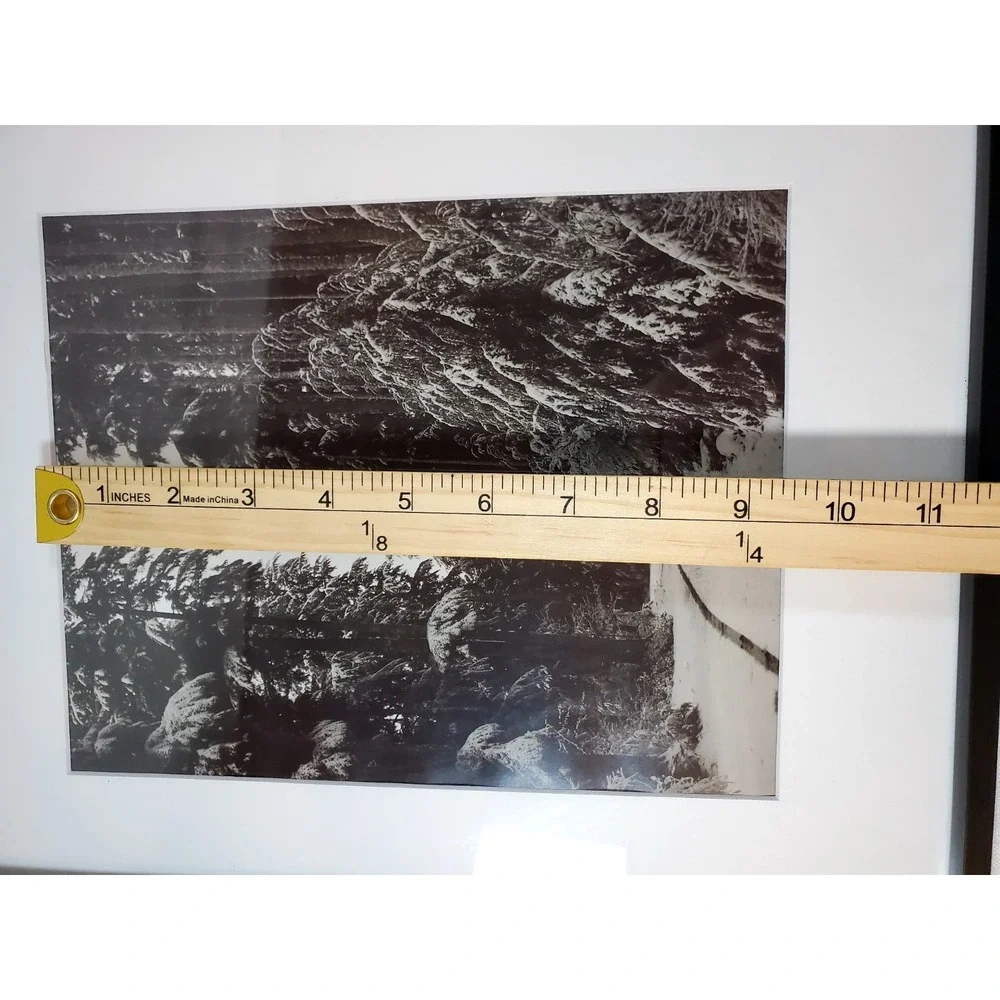 Set of 2‎ Modern Black Square Wall Frames w/ White Matting (11.5